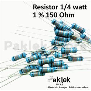 Resistor 150 Ohm 1/4 Watt 1% – Res 150Ω Presisi 0.25W Metal Film | Paklek Store - Gambar 4