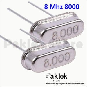 Crystal Oscillator 8MHz DIP – XTAL Kristal 8.000KHz 2 Pin Metal Can | Paklek Store