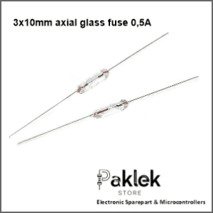 Sekering 0.5A 250V Axial 3x10mm – Glass Fuse Tabung Kaca 3×10 mm | Paklek Store
