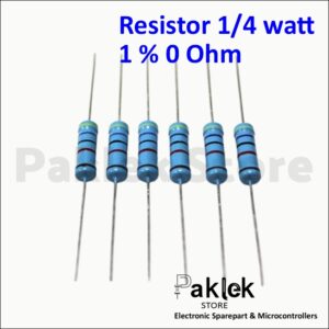 Resistor 0 Ohm 1/4 Watt 1% Toleransi – 0R Jumper Resistor – Paklek Store - Gambar 2