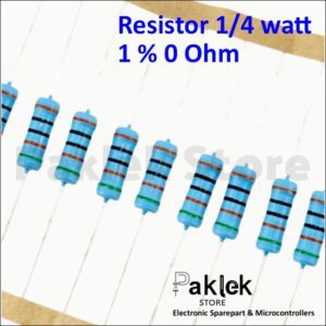 Resistor 0 Ohm 1/4 Watt 1% Toleransi – 0R Jumper Resistor – Paklek Store - Gambar 3