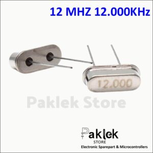 Crystal Oscillator 12MHz 2 Kaki DIP – XTAL Kristal 12 MHz Metal Can | Paklek Store