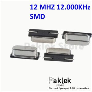 Crystal Oscillator 12MHz SMD 4 Pin – XTAL Kristal 12 MHz Surface Mount | Paklek Store