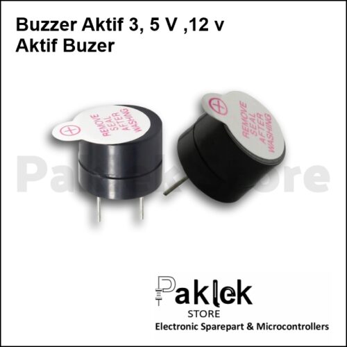 Buzzer Aktif DC 3V 5V 12V Mini Piezo Suara Keras – Paklek Store