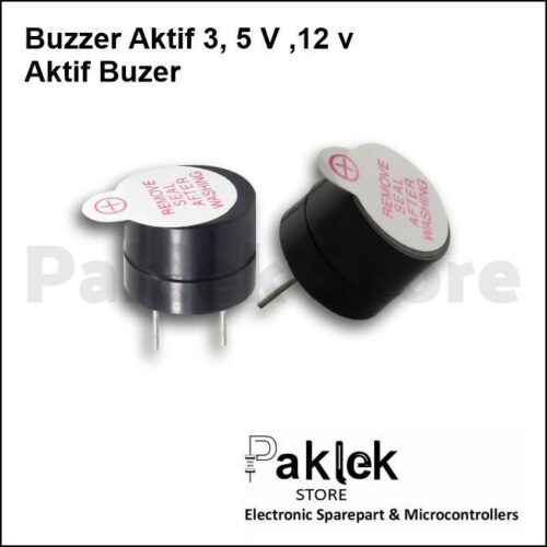 Buzzer Aktif DC 3V 5V 12V Mini Piezo Suara Keras – Paklek Store