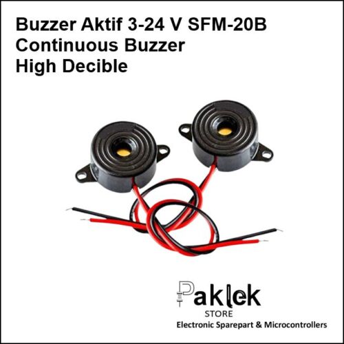 Buzzer Aktif SFM-20B DC 3V–24V High Decibel Piezo – Paklek Store