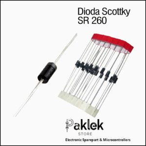 Dioda Schottky SR260 2A 60V – Fast Recovery Diode 2A – Komponen Elektronik Paklek Store
