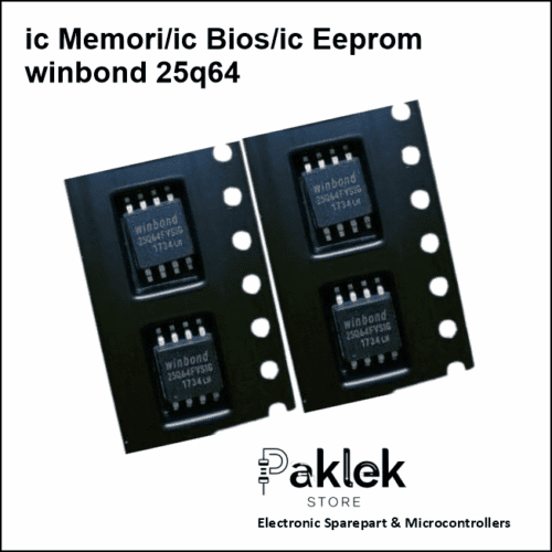 IC EEPROM Winbond 25Q64 Series 8MB Flash SPI – BV / FV / FW – Kompatibel BIOS / MCU – Paklek Store