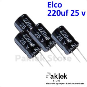 Elco Nichicon 220uF 25V 8x11mm Radial – Kondensator Elektrolit DIP | Paklek Store