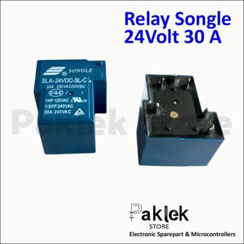 Relay Songle SLA-24VDC-SL-C 24V 30A 6 Pin – SPDT Power Relay PCB Mount | Paklek Store