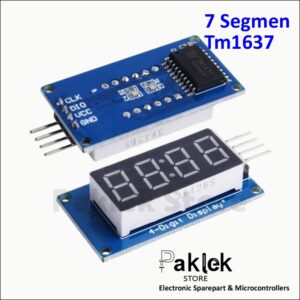 TM1637 4 Digit 7 Segment LED Display Modul Merah Arduino Microcontroller | Paklek Store