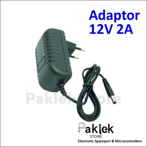 Adaptor 12V 2A DC Power Supply Colokan Biasa – Adaptor Kamera CCTV / LED / Router | Paklek Store