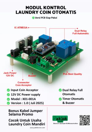 Modul Kontrol Laundry Koin PCB Only | Paklek Store - Gambar 2