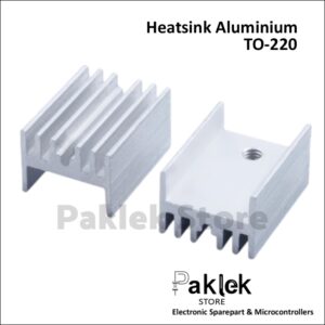 Heatsink Aluminium TO-220 20x15x10mm | Pendingin Transistor, MOSFET, IC Regulator LM2596, 7805, IRF540, IRF7850 | Paklek Store - Gambar 2