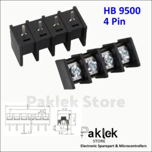 Terminal Block HB9500 2P / 3P / 4P / 5P / 6P Pitch 9.5mm Warna Hitam | Paklek Store - Gambar 7