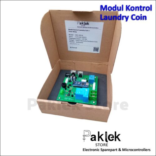 Paket Komplit Modul Laundry Koin untuk 2 Mesin (Cuci  dan Pengering) – Siap Rakit | Paklek Store