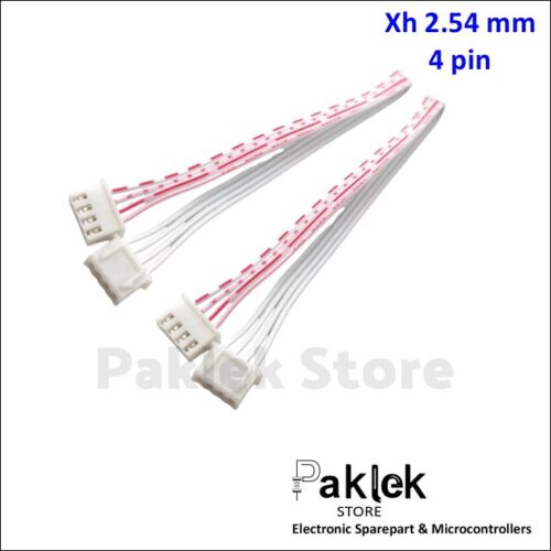 XH2.54mm 4 Pin Red and White Cable Terminal Line – Double-Headed Electronic Connection Line 20CM | Paklek Store
