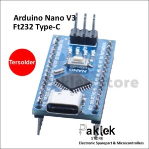 Arduino Nano V3.0 FT232RL Original USB Type-C | Board ATmega328P – Kompatibel IDE Arduino | Paklek Store