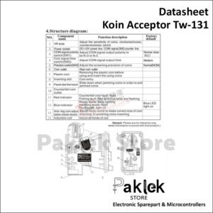 Koin Acceptor Elektronik TW-131 Sensor Koin Akurat untuk Laundry & Arcade | Paklek Store - Gambar 6