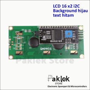 LCD 16x2 I2C Display Serial Modul Hijau Green BG Karakter Hitam | Paklek Store - Gambar 3