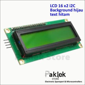 LCD 16x2 I2C Display Serial Modul Hijau Green BG Karakter Hitam | Paklek Store - Gambar 4