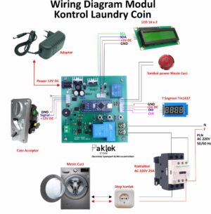 Modul Kontrol Laundry Koin PCB Only | Paklek Store - Gambar 3
