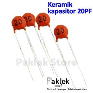 Kapasitor Keramik 20pF 50V ±5% – Komponen Elektronik untuk Rangkaian RF | Paklek Store
