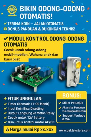 Modul Kontrol Odong-Odong Koin Otomatis dengan Timer & Relay | Paklek Store - Gambar 2