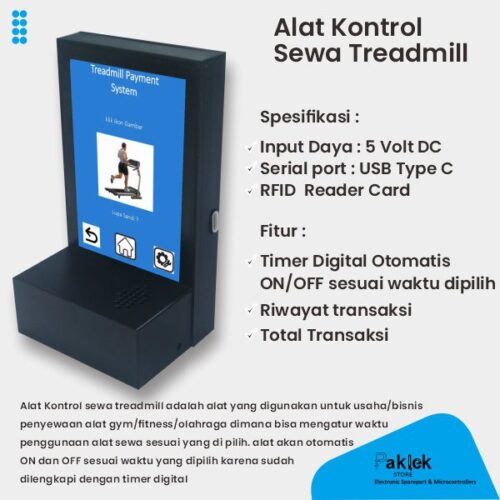 Alat Kontrol Sewa Treadmill – Sistem Pembayaran Otomatis RFID Auto Start-Stop Treadmill